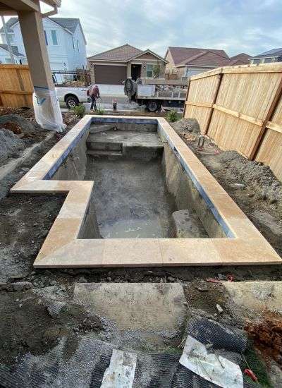 Home 5 Pool Construction Before